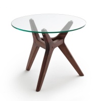 Стол Журнальный из орехового дерева 50 см Maricielo единый размер каштановый AM.PM  фото, kupilegko.ru